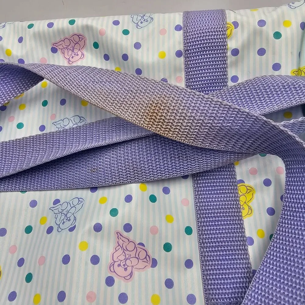 Vintage Vinyl Ross Pediatrics Similac Diaper Bag Teddy Bears Pastel 90s Straps